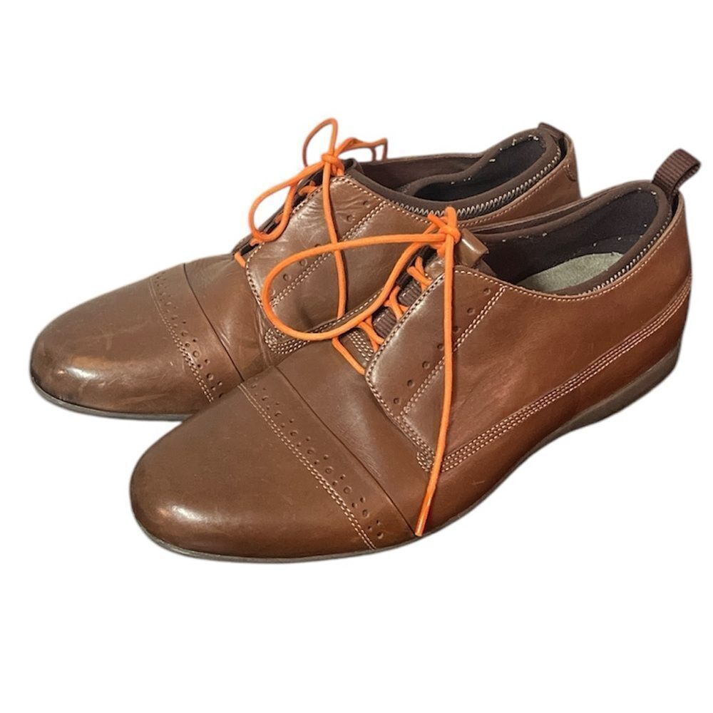 Tsubo Brown Leather Oxford‎ Olen Dress Shoes Sz 11 B73